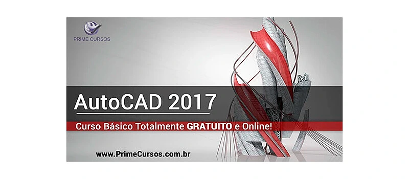 banner do curso de autoCAD 2017 da prime cursos