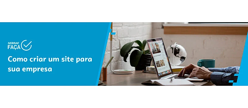 captura de tela do banner do curso para criar site do sebrae