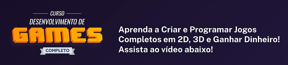 captura de tela do curso desenvolvimento de games