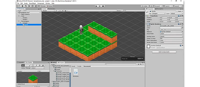 desenvolvimento de game isometrico na engine Unity