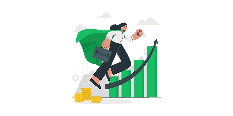 Imagem vetorizada de uma mulher indo para o trabalho vestindo uma capa