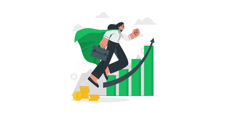 Imagem vetorizada de uma mulher indo para o trabalho vestindo uma capa