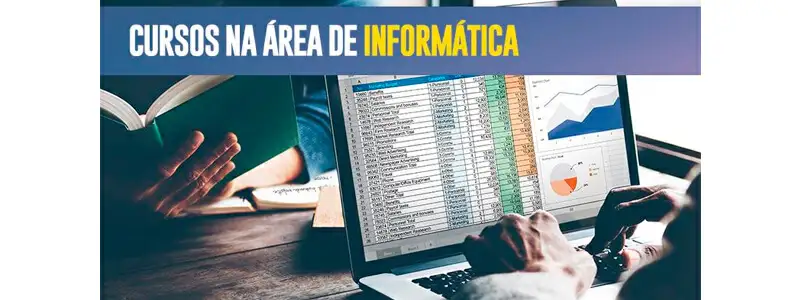 estudantes aprendendo a fazer uma planilha no excel com curso de informatica