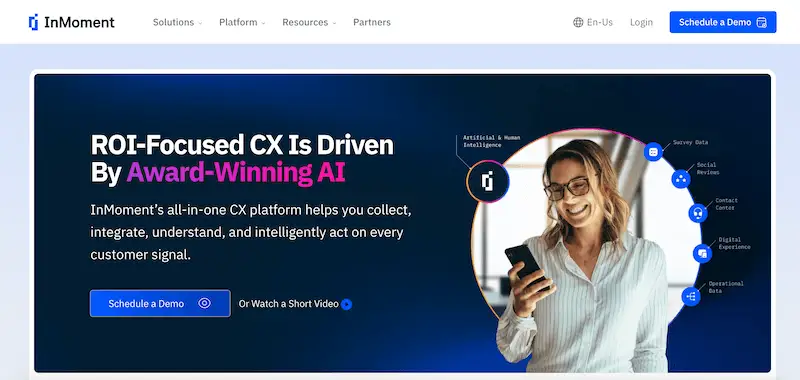 InMoment home page