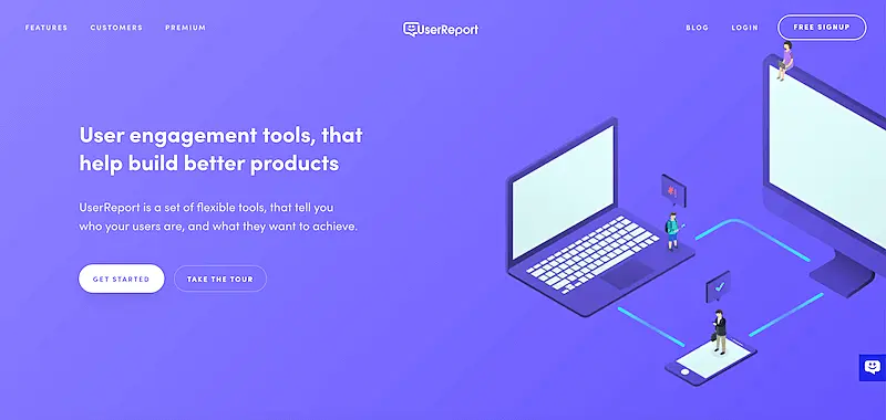 UserReport home page