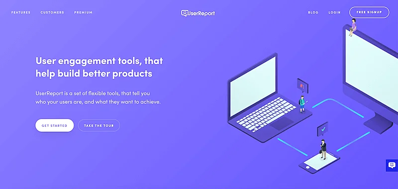 UserReport home page