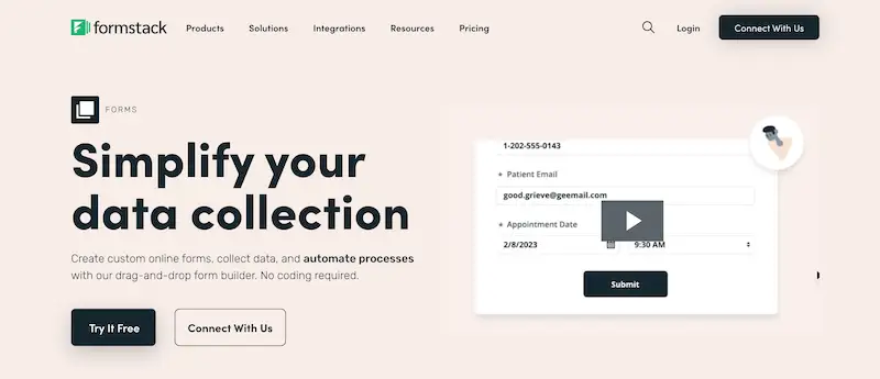 FormStack page