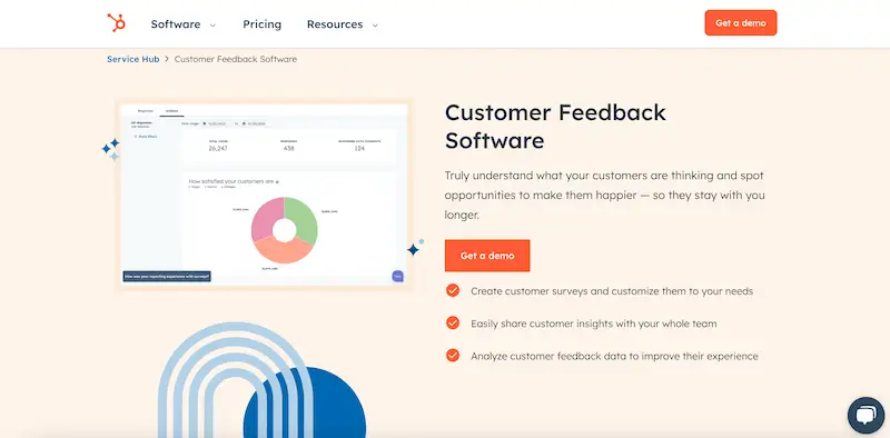 HubSpot Customer Feedback page