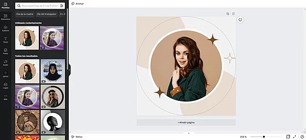 Foto de perfil Instagram con Canva