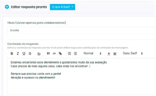 Respostas prontas