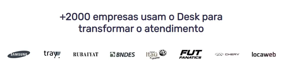 Empresas que já utilizam o Desk360