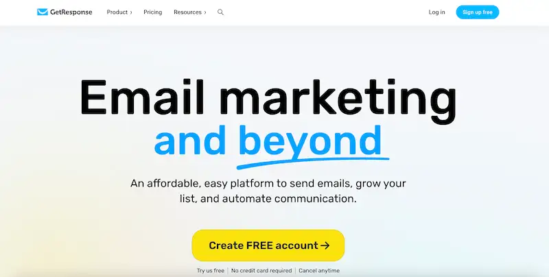GetResponse website
