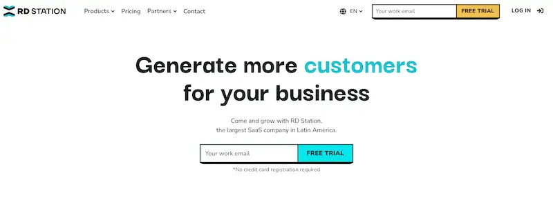 RD Station page