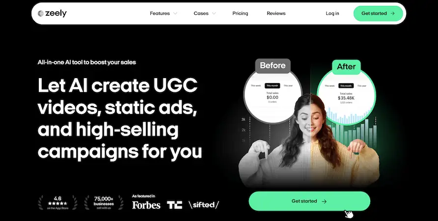 Zeely AI's website