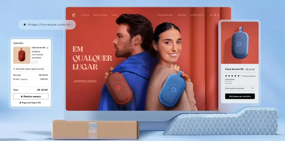 captura da pagina da Wix