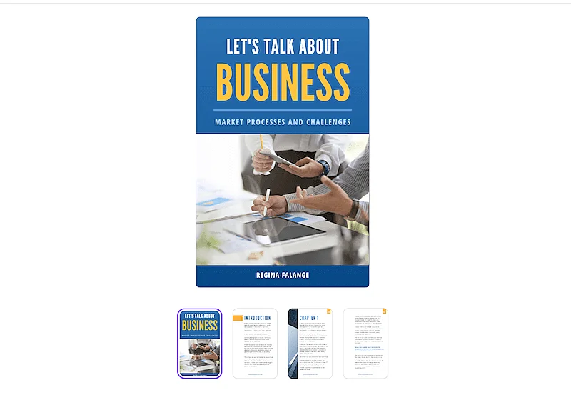 Blue business guide ebook template