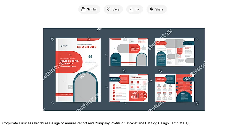 Corporate business brochure