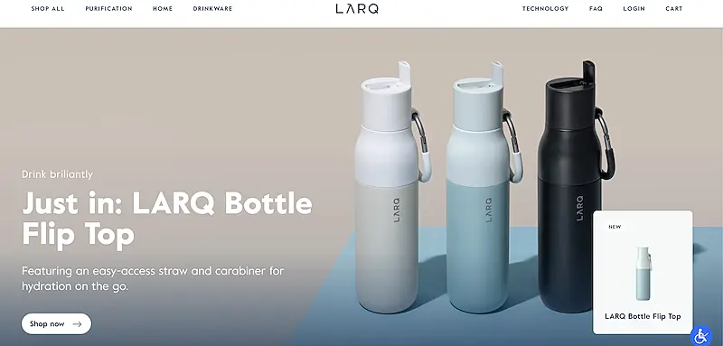 LARQ home page