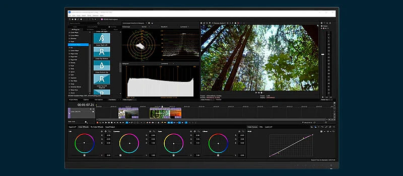 captura de tela da interface do editor de video para youtube do vegas pro