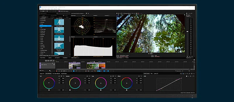captura de tela da interface do editor de video para youtube do vegas pro