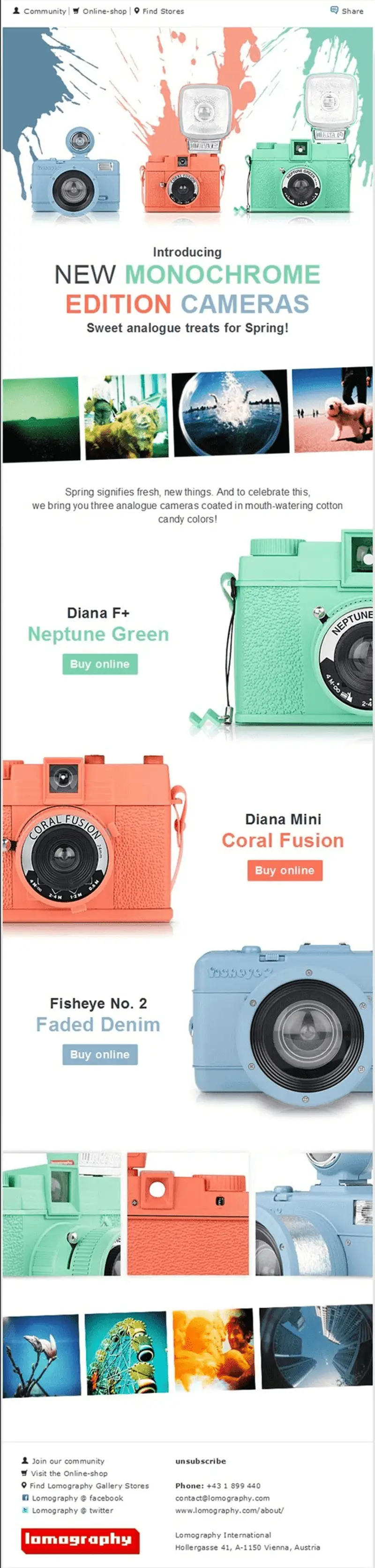 19 email marketing exemplos lomography