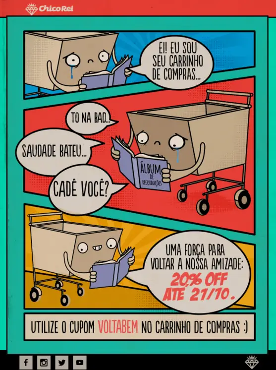 3 email marketing exemplos do chico rei