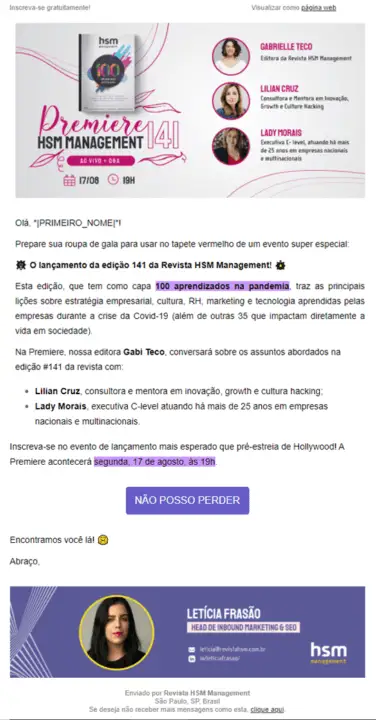 6 email marketing exemplos revista hsm