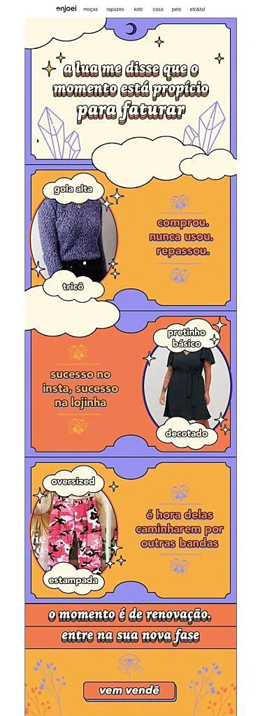 email marketing exemplos enjoei