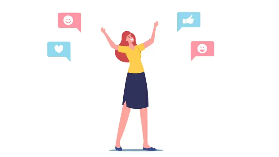 cliente con reacción positivas