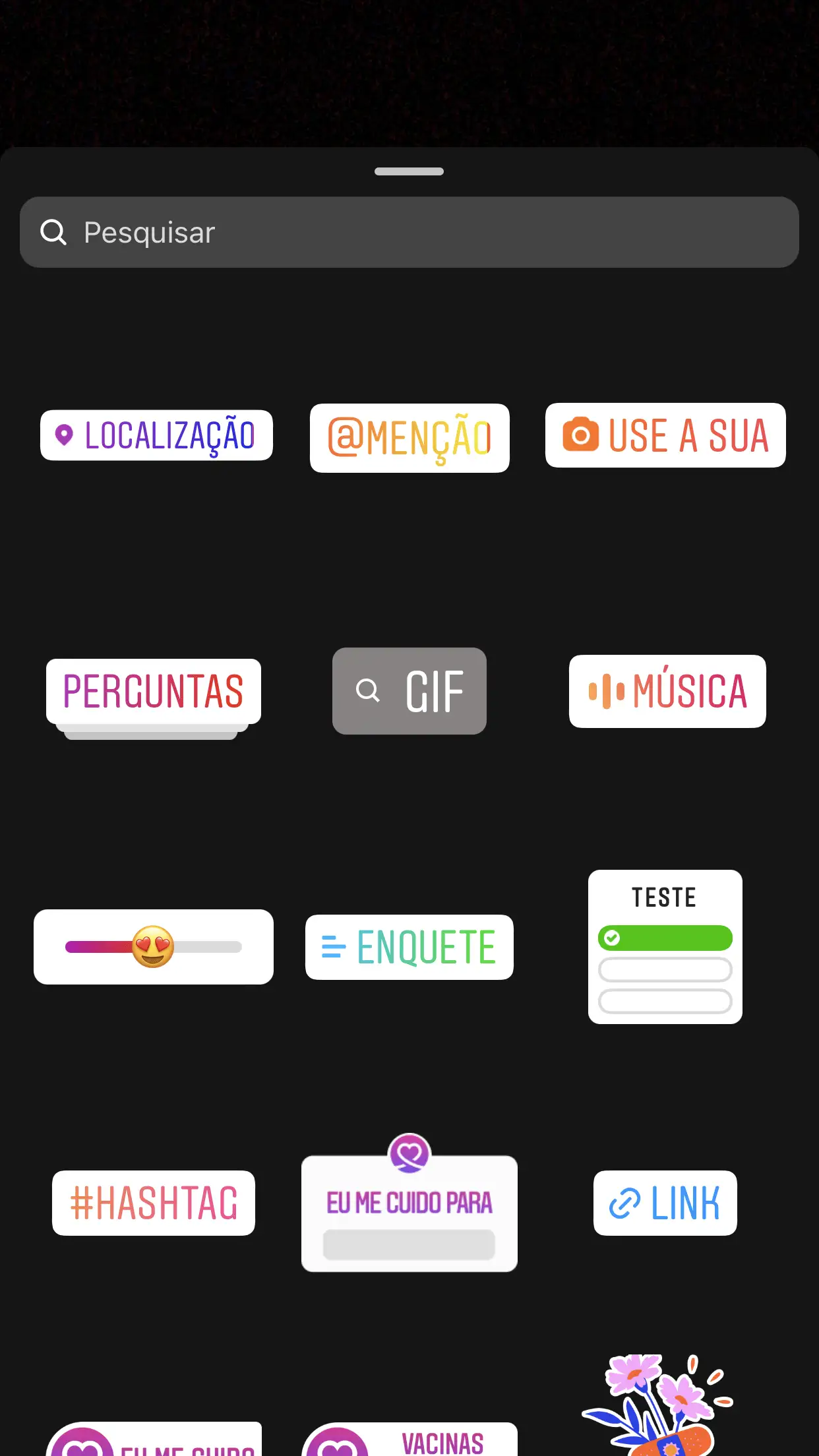 Enquetes para Instagram