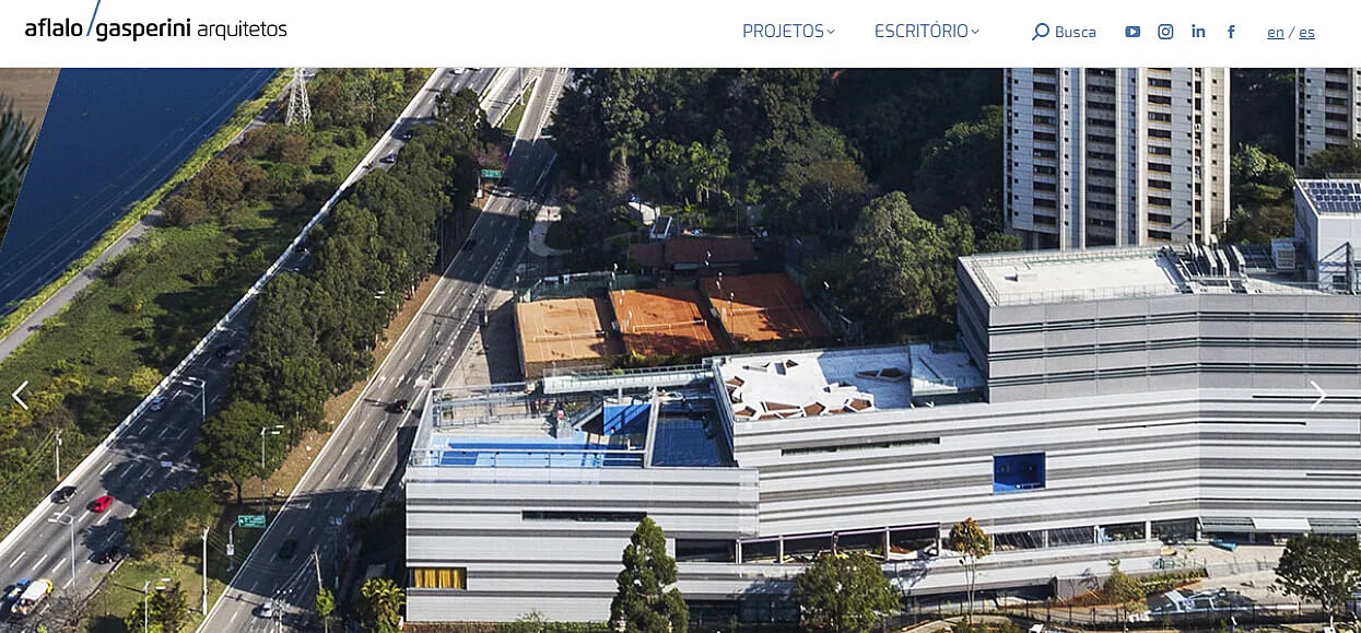 Foto do site do escritório de arquitetura Aflalo/Gasperini Arquitetos