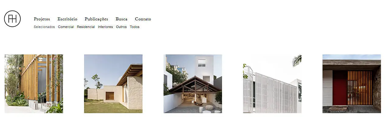 Foto do site do escritório de arquitetura Felipe Hess