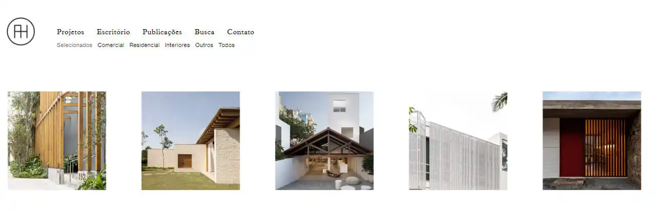 Foto do site do escritório de arquitetura Felipe Hess