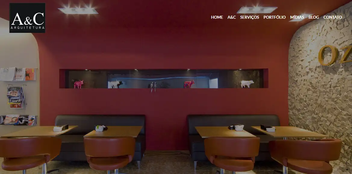 Foto do site do escritório de arquitetura A&C Arquitetura