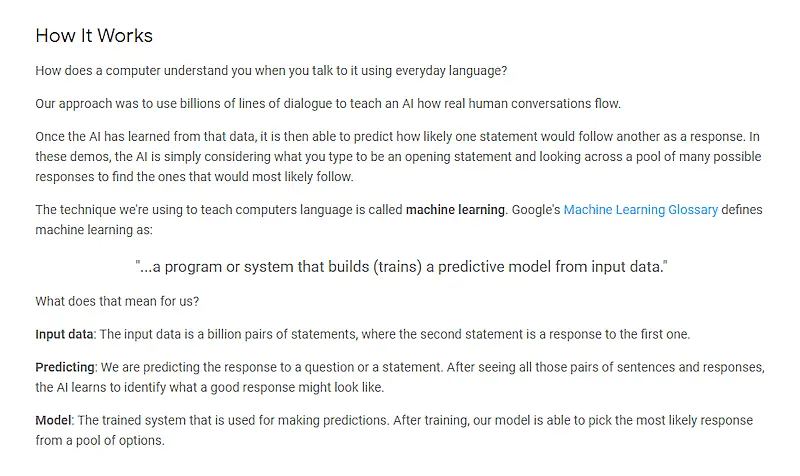 Text from Google about how topical authority works.