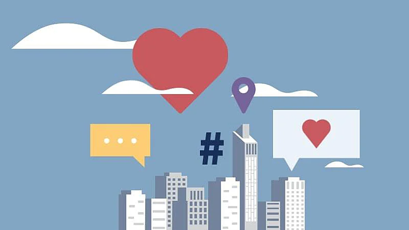 Imagen de íconos de redes sociales