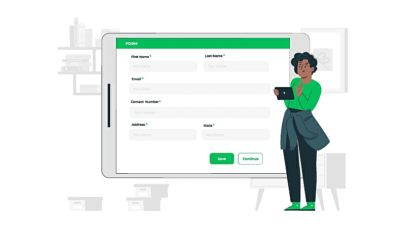 Una persona viendo en una tablet una encuesta para un estudio de mercado