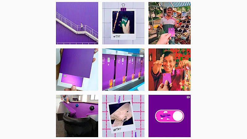 Feed de instagram nubank
