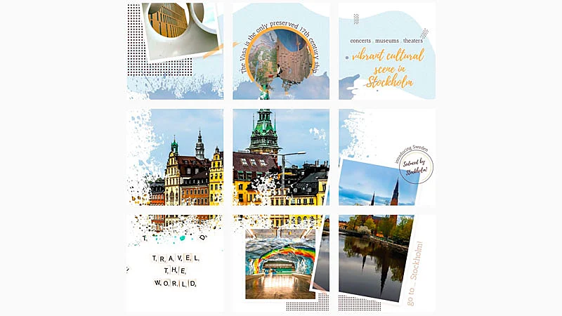 Feed de Instagram Puzzled media