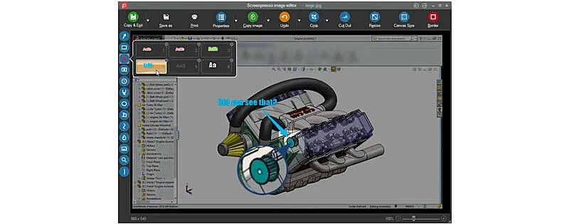 captura de tela da ferramenta de captura de tela screenpresso
