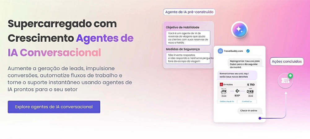 Captura de tela do Gupshup