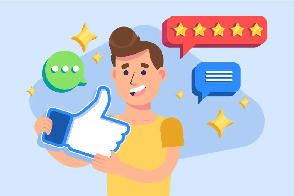 Imagen vectorial de un cliente feliz