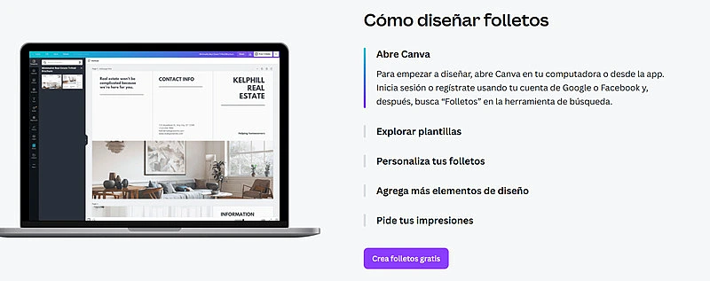 folletos en canva