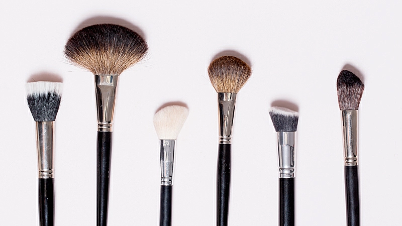 Foto de pinceis de maquiagem