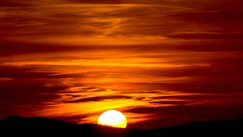 Foto do nascer do sol