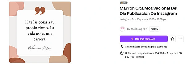 Frases motivadoras para seguir adelante en canva