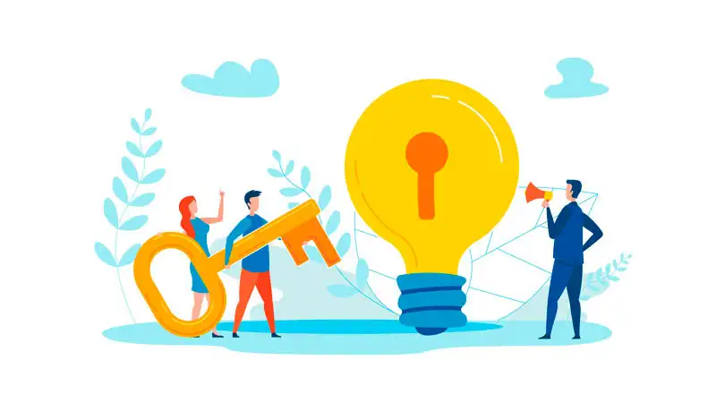 Pessoas encontrando ideias após ouvirem frases de inspiração
