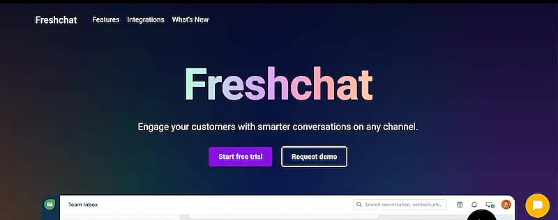 Freshchat website