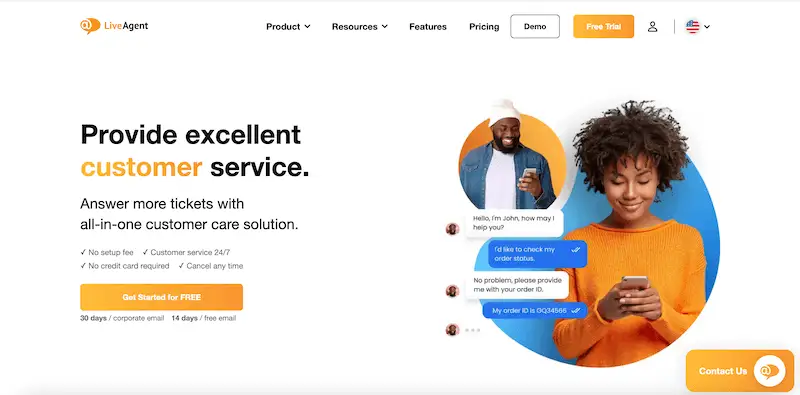 Live agent website 