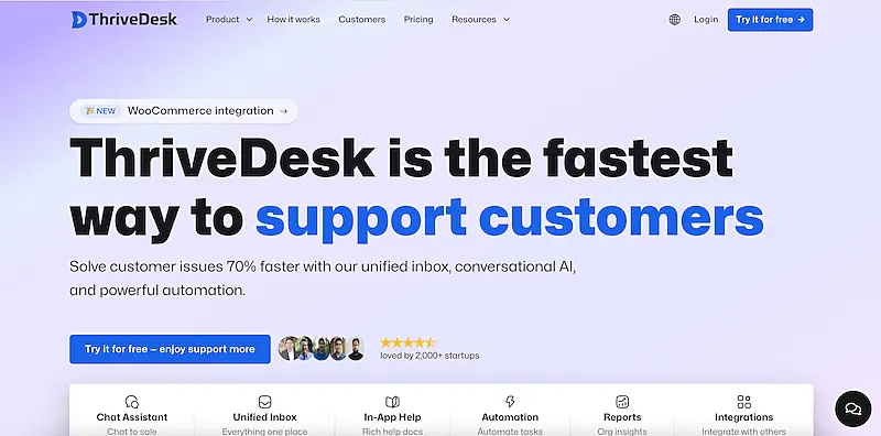 ThriveDesk website